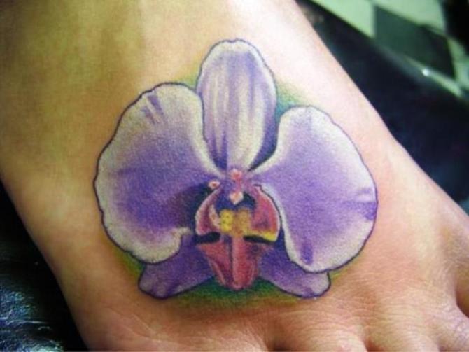  Purple Orchid Tattoo - Orchid Tattoos <3 <3