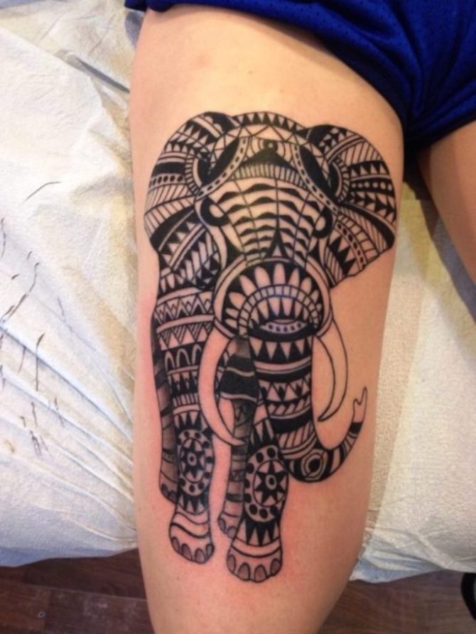  Tribal Elephant Tattoo - Elephant Tattoos <3 <3