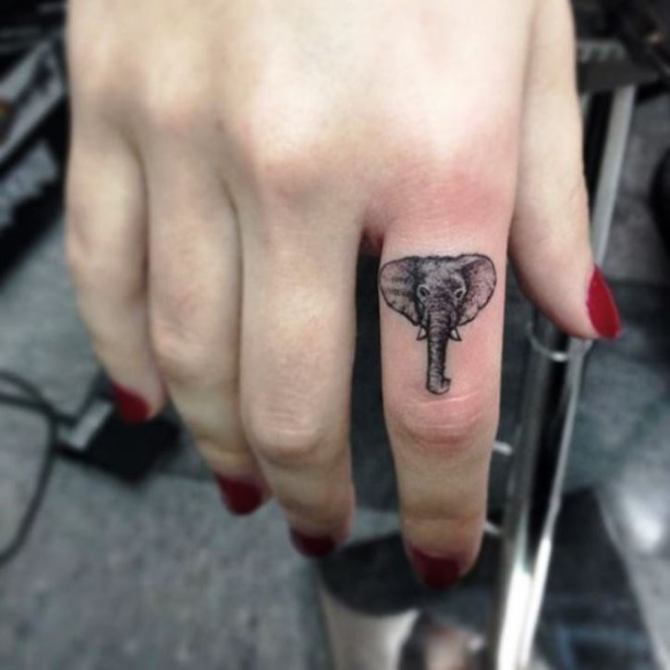  Small Elephant Tattoo on Finger - Elephant Tattoos <3 <3