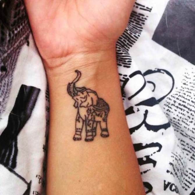 Tribal Elephant Tattoo on Wrist - Elephant Tattoos <3 <3