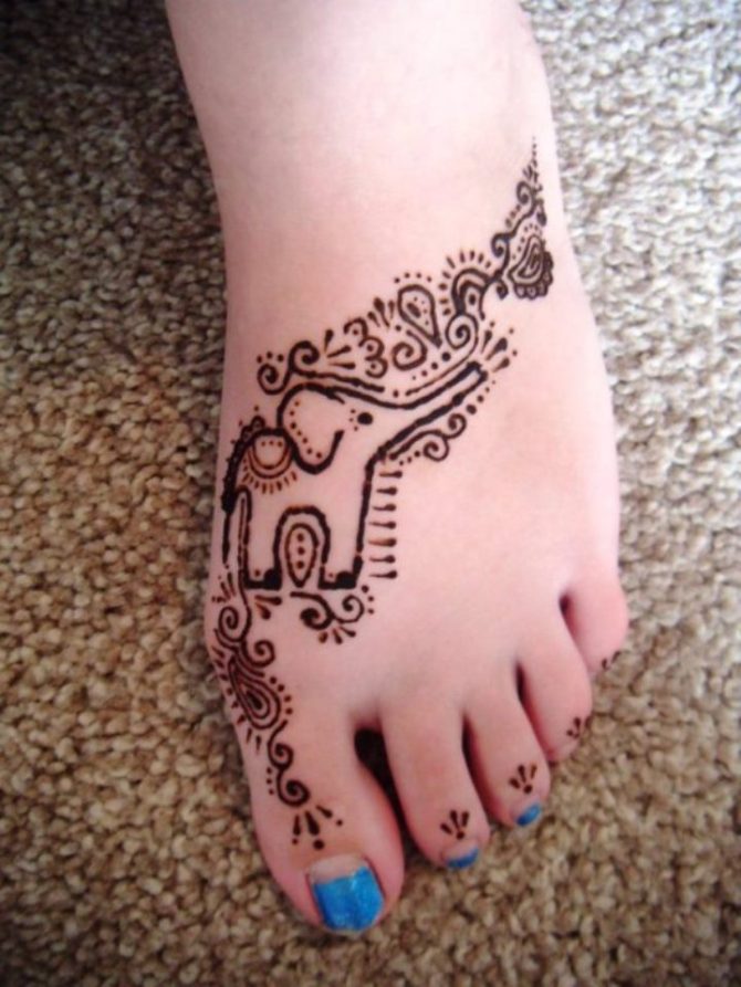  Elephant Henna Tattoo - Elephant Tattoos <3 <3