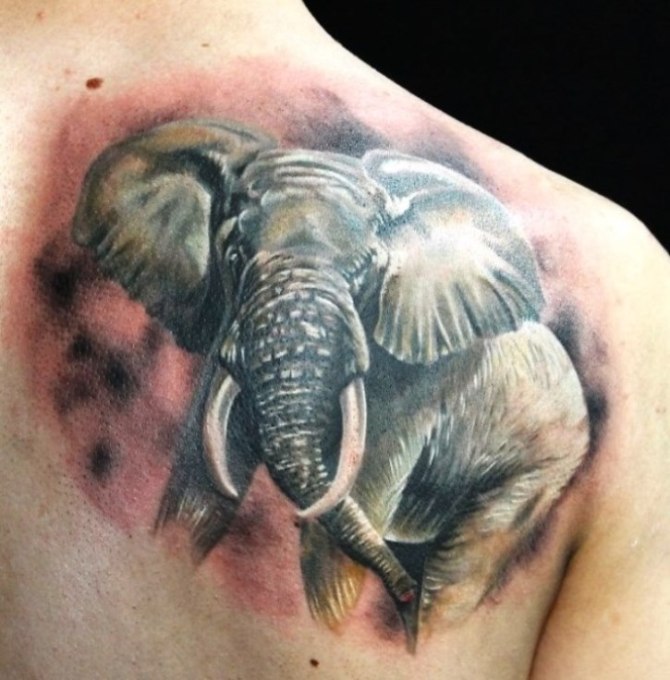 Elephants and Mammoths Tattoo - Elephant Tattoos <3 <3