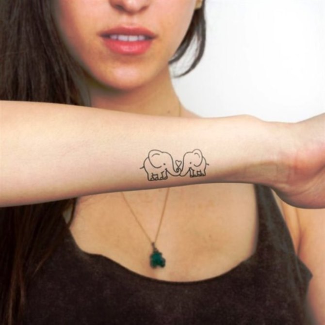 Temporary Tattoo - Elephant Tattoos <3 <3