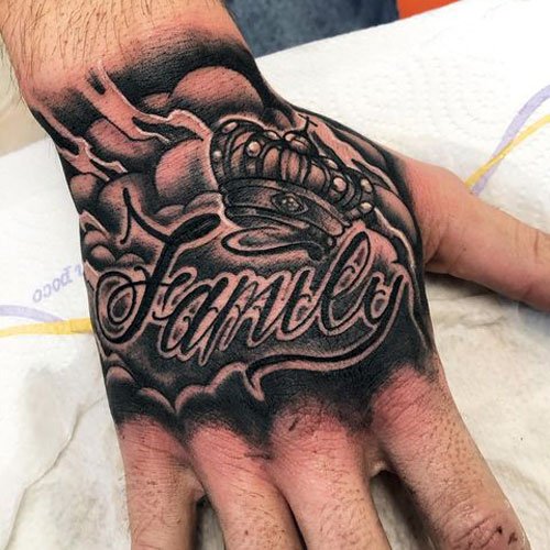 Family Hand Tattoo Designs