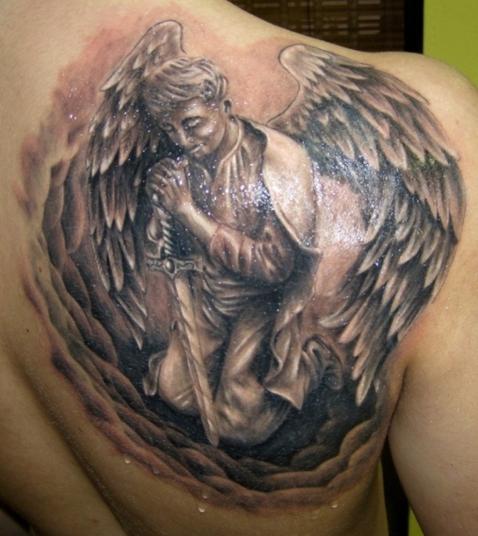 Angel Tattoo Design for Men
