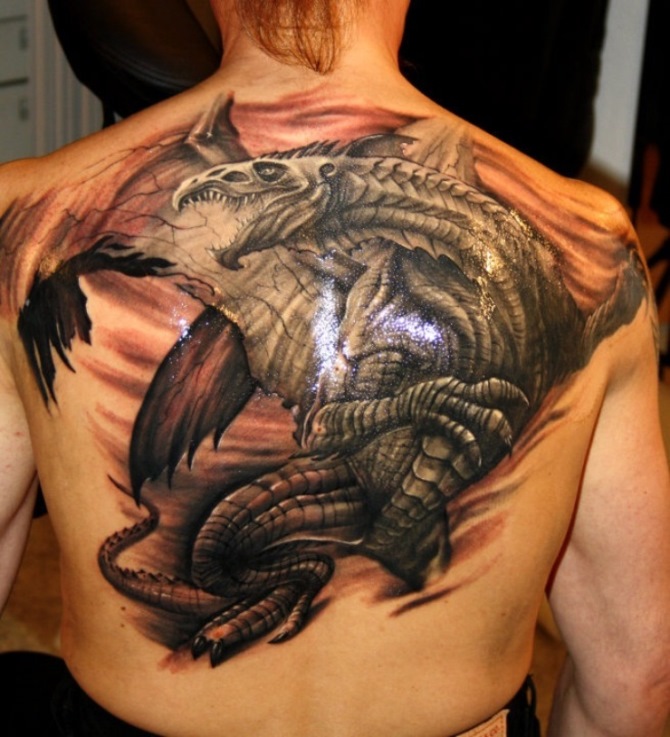 Full Back Dragon Tattoo - 20+ Dragon Tattoos <3 <3