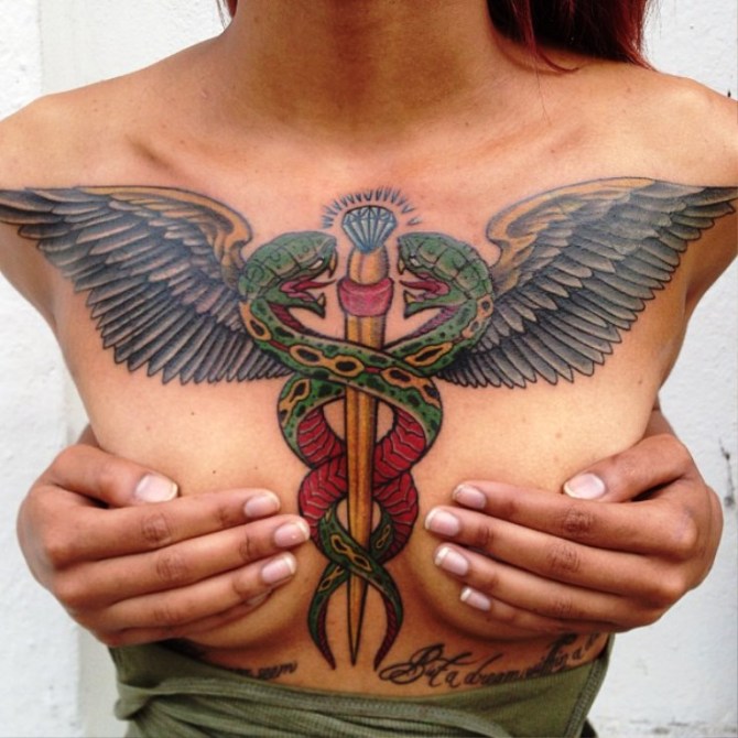 Medical Snake Tattoo