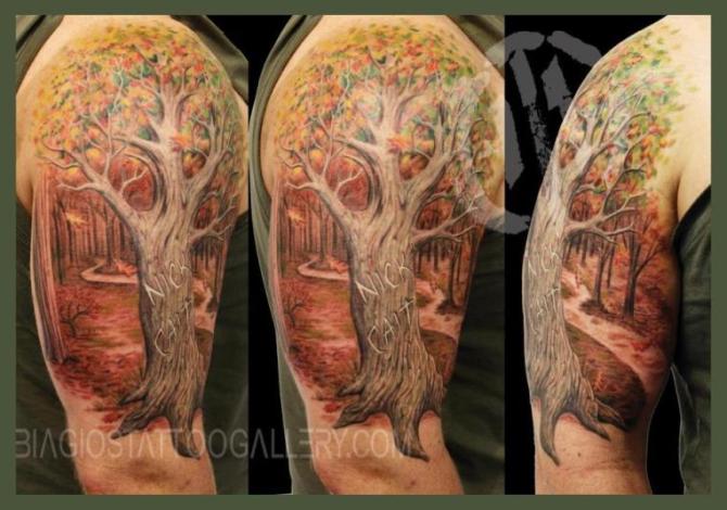  Family Tree Tattoo Sleeve 