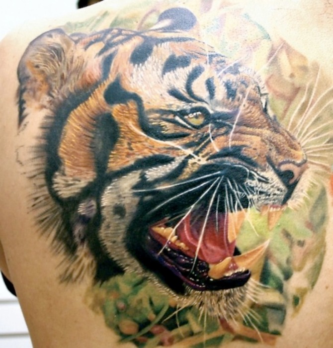 Tiger Tattoo on Back - 40 Tiger Tattoos <3 <3