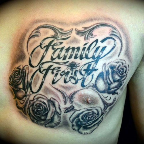 Meaningful Family Tattoo for female 