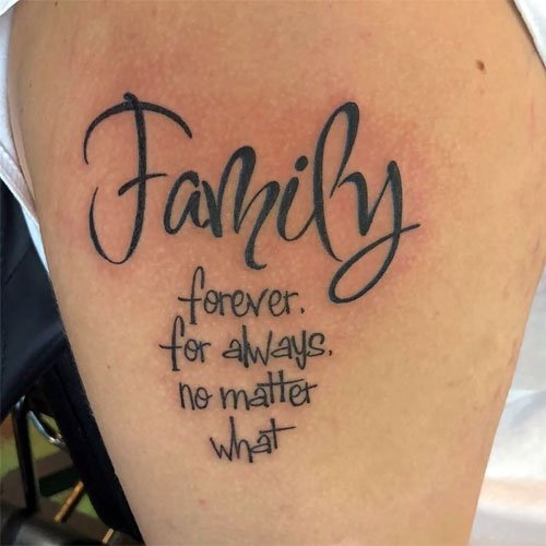 Family Forever Tattoo Designs