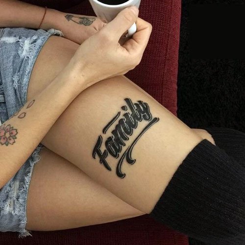 Family Leg Tattoos
