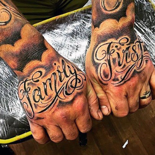 Family Hand Tattoo ideas