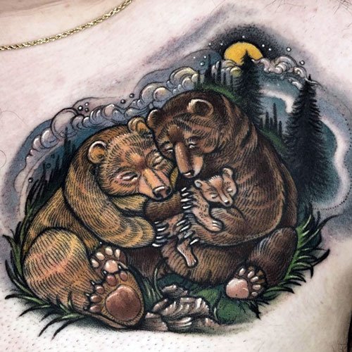 Bear Family Tattoo Meaning