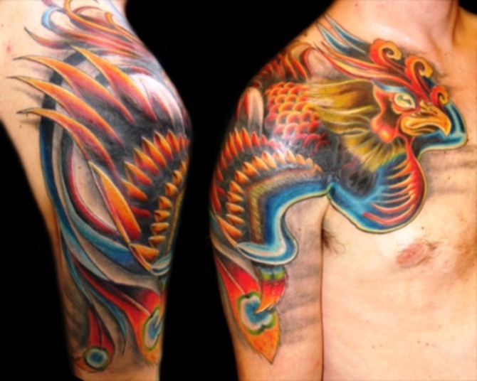 Phoenix Tattoo Chest - Phoenix Tattoos <3 <3