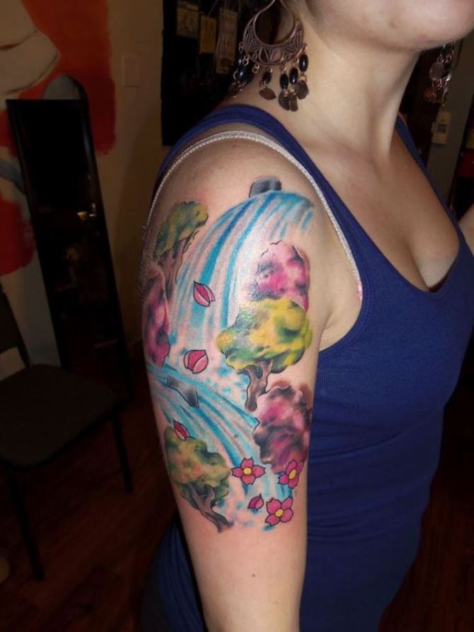 Waterfall Tattoo